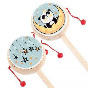 Ξύλινο Τυμπανάκι Panda Φεγγαράκι