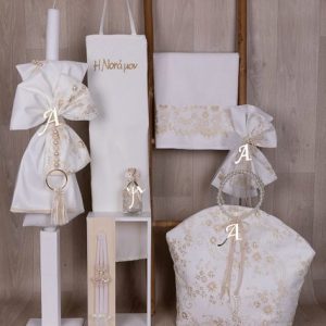 Βαπτιστικό Πακέτο για κορίτσι Χρυσή Λάμψη Ε611