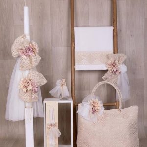 Βαπτιστικό Πακέτο για κορίτσι με bohο floral E600